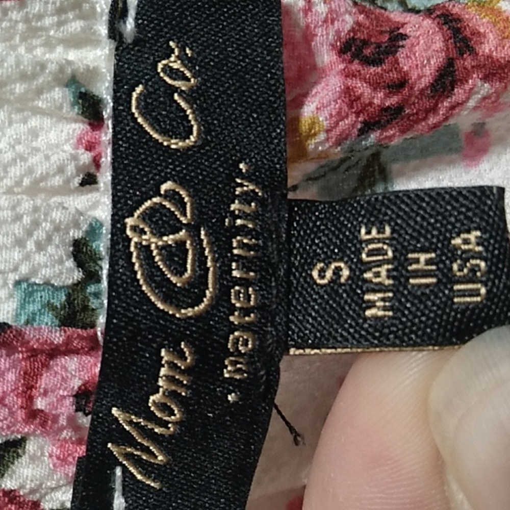 SALE! Mom & Co. Maternity Top Sz.S Couple Fixable Flaws (BX82) - Picture 3 of 9